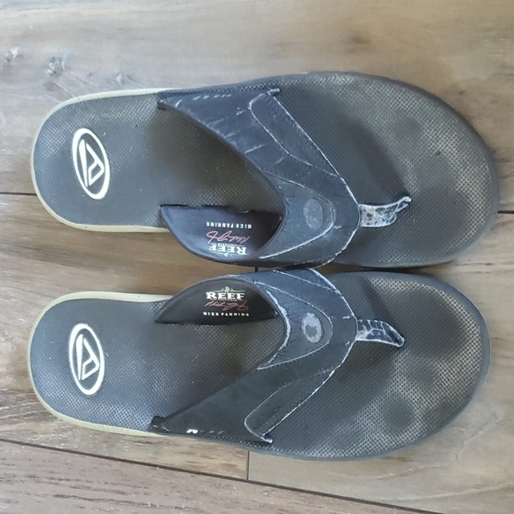 Reef Mens Mick Fanning Flip Flop Outdoor Sandals shoes sz 14 - Picture 3 of 10